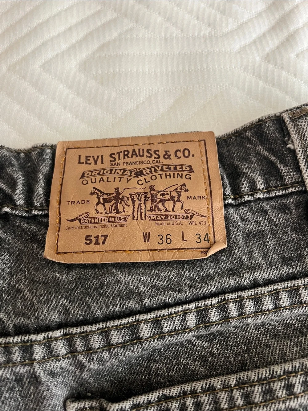 Levi's Men’s Black Washed Bootcut Jeans